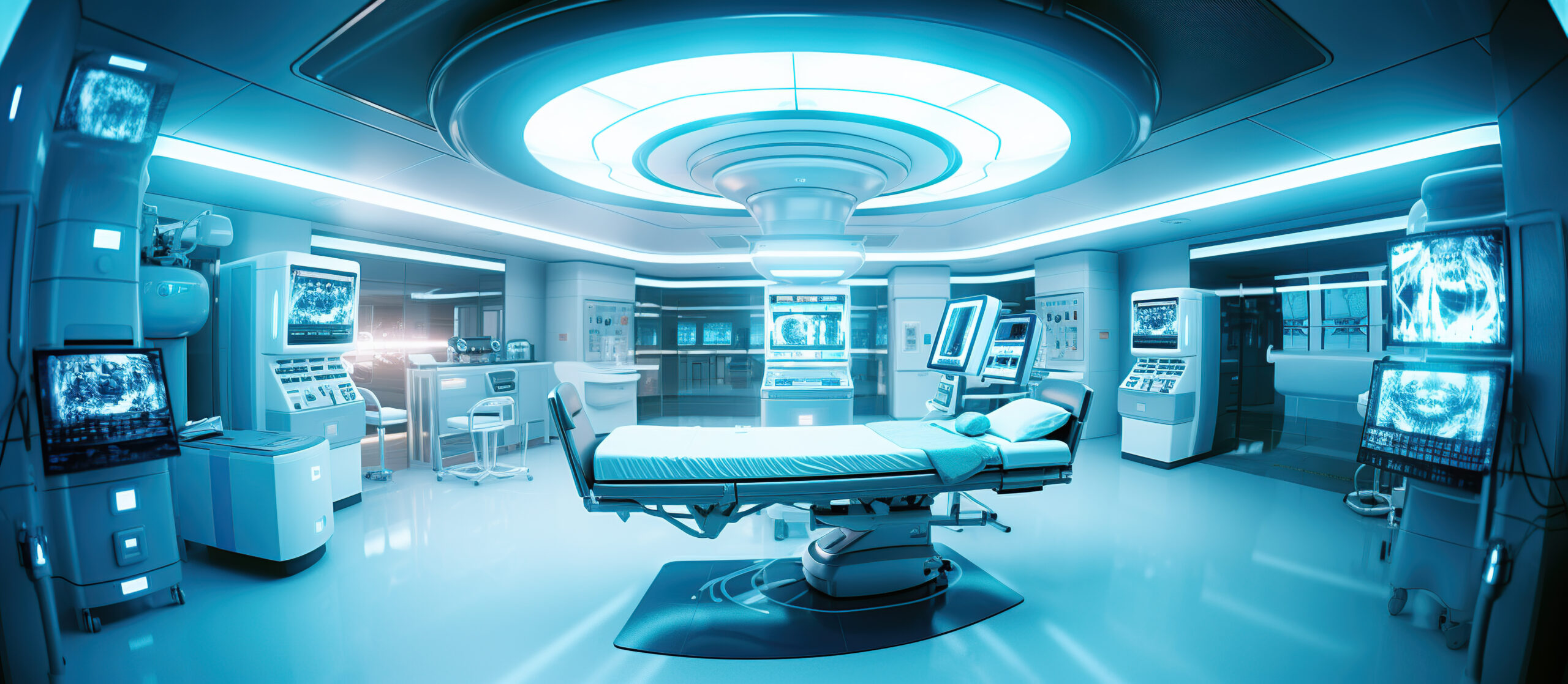 X-ray scanner room hospital room Generative AI